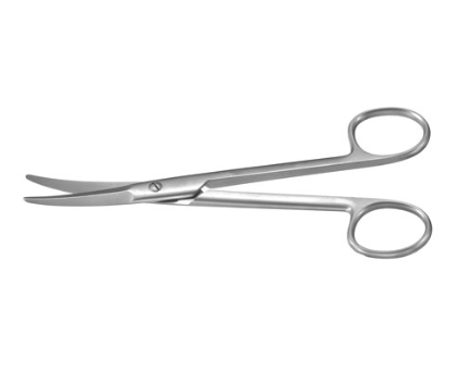 Aufricht Dissecting Scissors, W/ Triangular Blades, Sharp Outer Cutting Blades, 5 1/2" (14.0 Cm), Curved